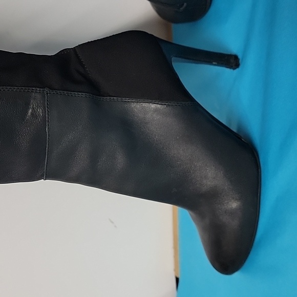 Vince Camuto Calle Black Knee High Boot Booties Size 7.5 - Picture 7 of 16